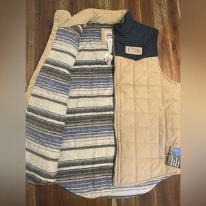 Men’s Cinch Vest Tan & Black Size L NWT
